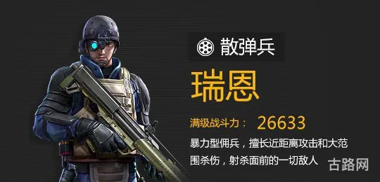 全民突击游戏角色瑞恩技能揭秘