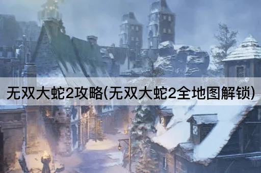 无双大蛇2攻略(无双大蛇2全地图解锁)