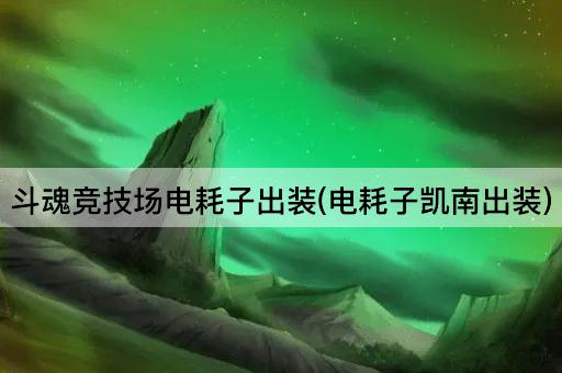 斗魂竞技场电耗子出装(电耗子凯南出装)