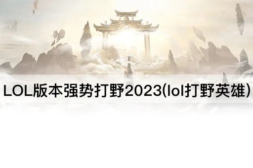 LOL版本强势打野2023(lol打野英雄)