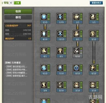 龙之谷祭司加点方案探讨(龙之谷影95刷图加点)