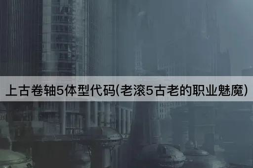 上古卷轴5体型代码(老滚5古老的职业魅魔)