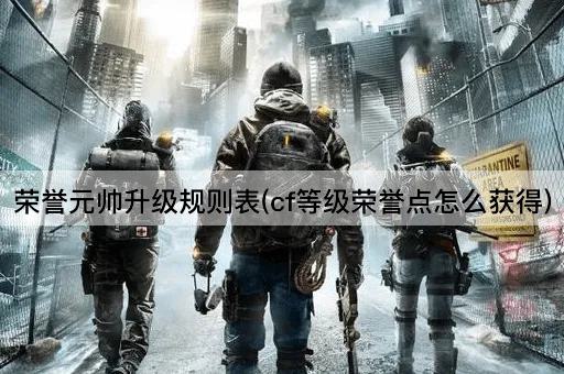 荣誉元帅升级规则表(cf等级荣誉点怎么获得)